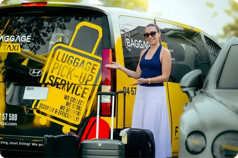 Same day luggage service